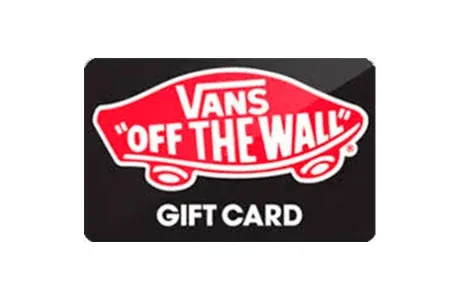 Vans gift card for the Brazil online store shown with denomination range