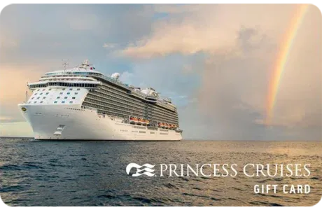 Princess Cruises gift card for the United States shown as a digital code