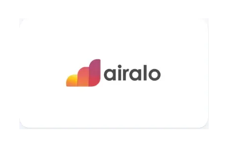 Airalo eSIM gift card artwork representing global travel data top-up