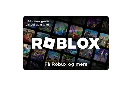 Roblox gift card artwork for the Denmark region top-up code