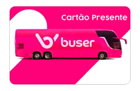 Buser Brazil gift card for topping up a Buser wallet with bus travel credit